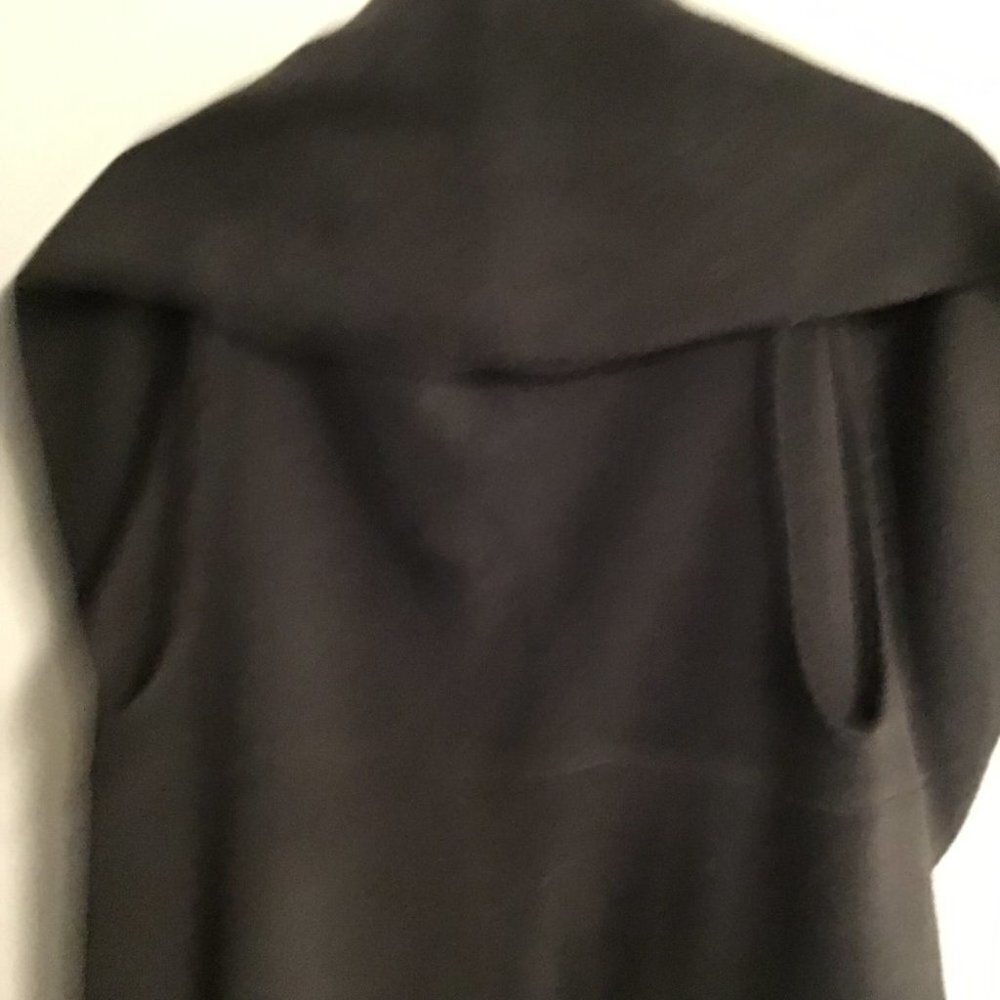 Look By M Black Soft Open Front Basic Shawl Vest - image 6